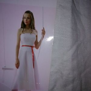 Ivory and New Red Dress